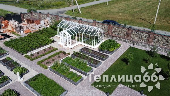 Индивидуальная теплица Ботаник в белом цвете!